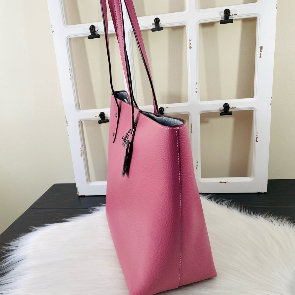COACH Leather Town Tote - Picture 3 of 14